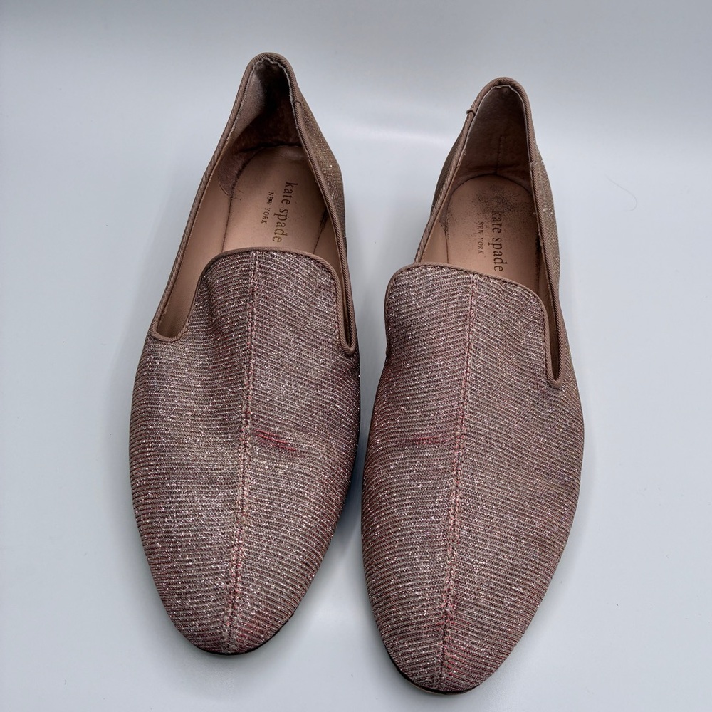 Kate Spade Jonah Rose Gold/Silver Loafers